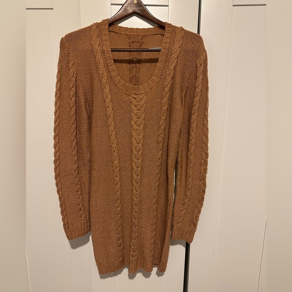 Cable Knit Sweater Dress